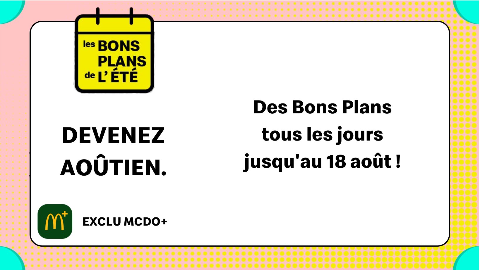 Les Bons Plans de l'Été ! - McDonald's Strasbourg - Eurométropole & Erstein