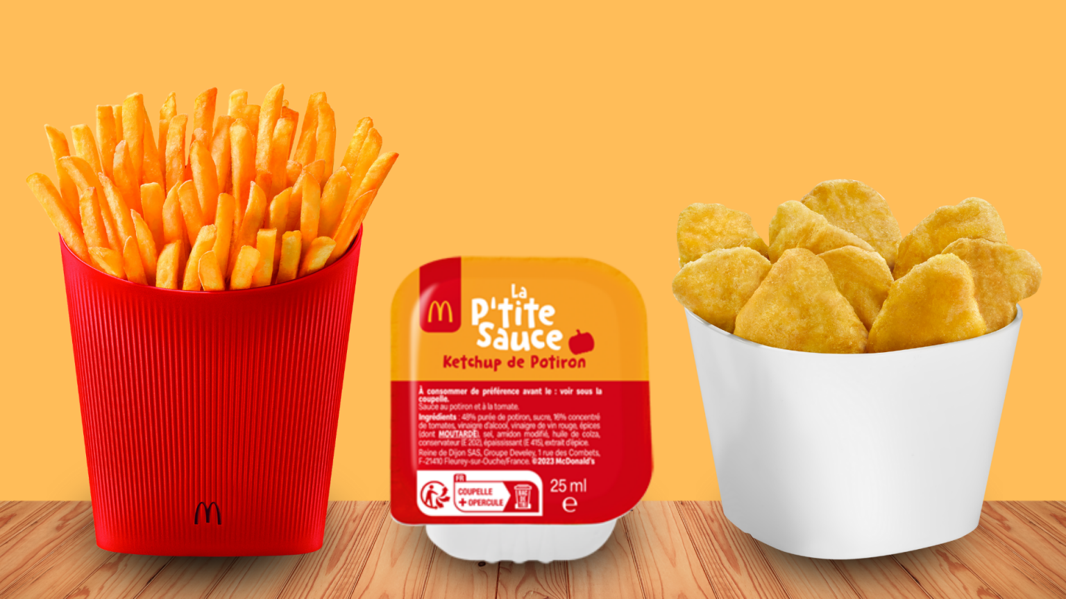 Une nouvelle sauce ketchup potiron au goût de l'automne ! McDonald's