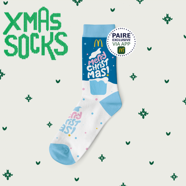 Chaussettes Mcdo Noel 2025 Les Chaussettes Mcdo à 1 € Pour Un Menu Best-of Acheté 17 C'est le retour de vos paires de chaussettes préférées ! ???? - McDonald's